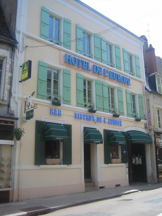 Logis De L'Europe Restaurant Le Cepage Hotel Corbigny Exterior photo
